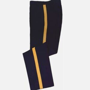 NEW WOMENS ASU DRESS BLUE PANTS GOLD STRIPE BRAID ARMY NCO OFFICER